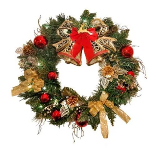 guirlanda de natal decorativa Premium porta e parede dimensões 40x40