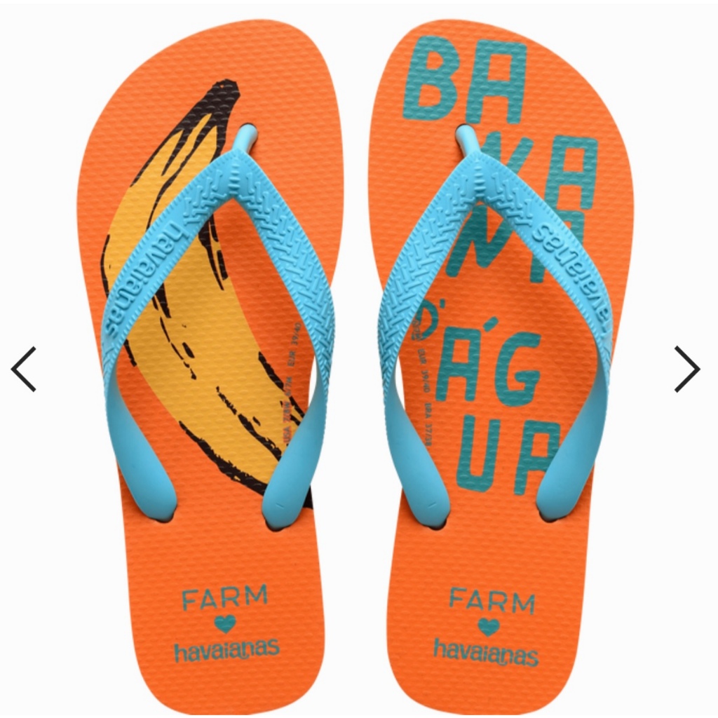 Havaianas Farm Banana D`água (Produto Original) - Laranja | Shopee Brasil