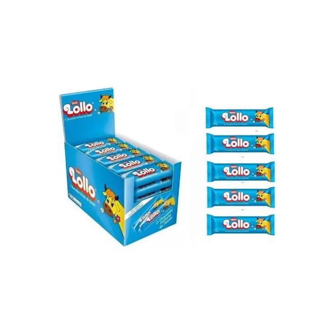 Lollo - Caixa de Chocolate Ao Leite Nestle 30un de 28g | Shopee Brasil
