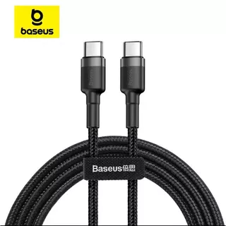 Baseus Cabo Turbo Tipo-C P/ Tipo-C Cafule 60w QC 3.0 480 Mbp/s 1m Ultra Resistente iPhone 15 Android