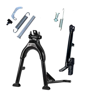 Kit Cavalete Central + Lateral Titan 150/160 Fan 150/160 Preto completo em Oferta na Shopee
