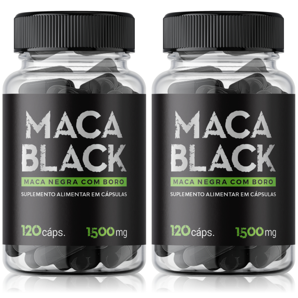 Maca Black Maca Negra Qualidade Excepcional 120 Cáps