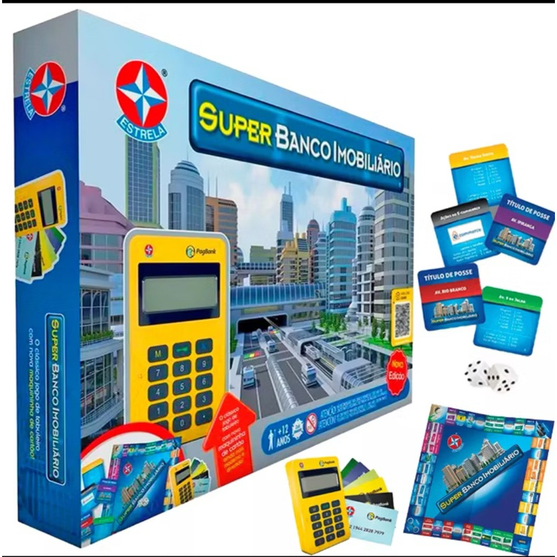 JOGO SUPER BANCO IMOBILIÁRIO ESTRELA (nova versão) | Shopee Brasil