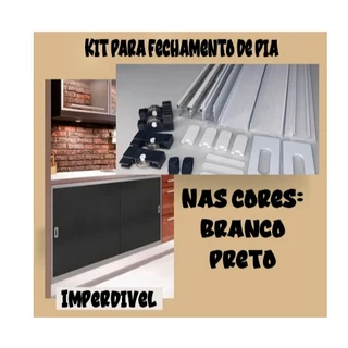 Kit Fechamento montagem com Porcelanato,Vidro, MDF, Policarbonato, Pias,Gabinetes,Vitrines, Armários
