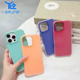 Capa Dupla Fosca Colorida para Samsung A05 A05S A14 4G 5G A15 A25 A55