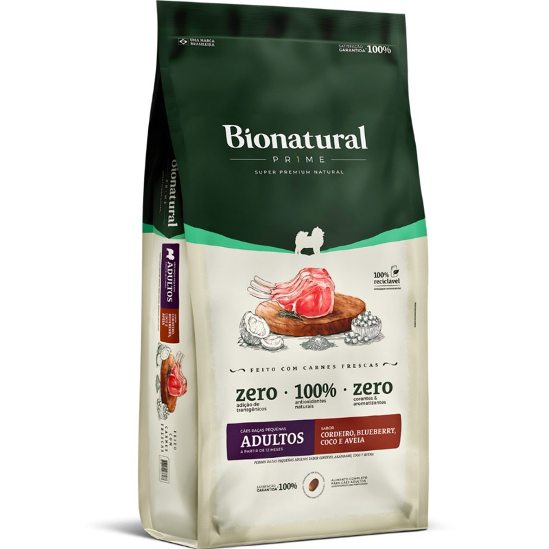 Ração Bionatural Prime 10kg Para Cães Raças Pequenas Super Premium ...
