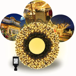 Cordão 300/500/1000 Leds Pisca Pisca Natalino Decoração Natal 30/50/100 Metros 110V Prova D'água Branco Quente e Frio
