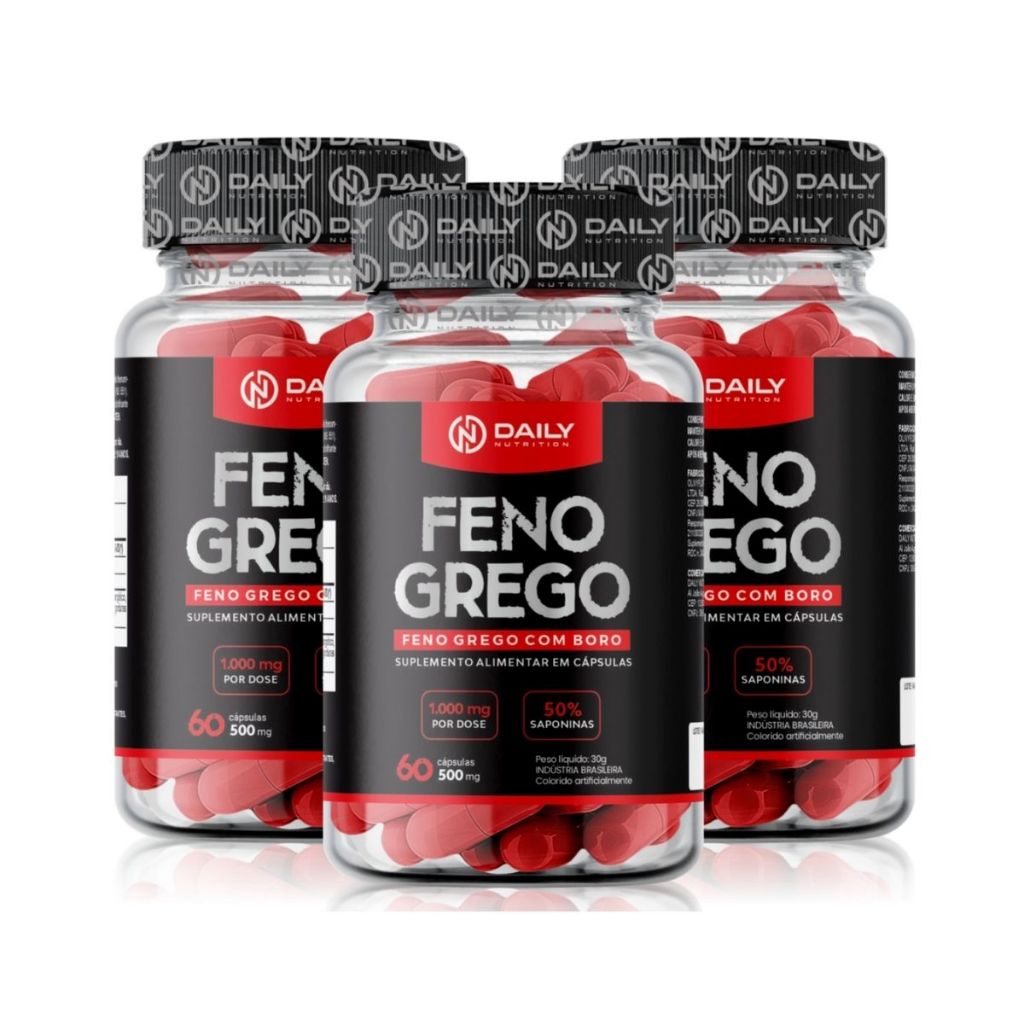 Kit X Suplemento Feno Grego Com Boro Em C Psulas Premium Daily Nutrition Shopee Brasil