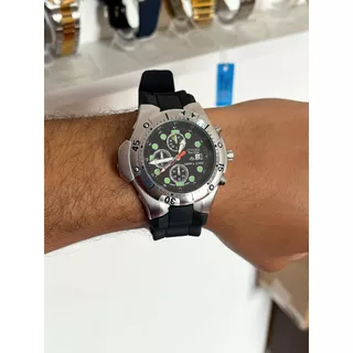 Relógio Ecodrive BJ2040 Preto com caixinha de brinde