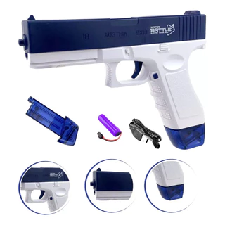 Pistola Clock Arma de Brinquedo Elétrica de Água Alta Pressão Lança Automática