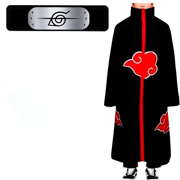 Roupa Naruto Akatsuki Bandana Itachi Manto | Shopee Brasil