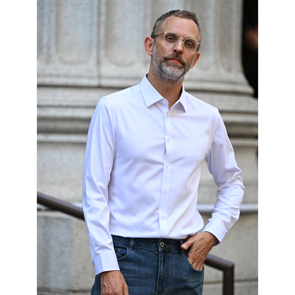Camisa Social Masculina Manga longa Slim Fit