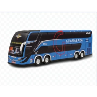 Miniatura ônibus Guanabara G8 glamour DD lançamento em Oferta na Shopee