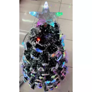 Árvore de Natal LED Fibra Ótica Nevada Luzes Colorida 90cm e 120m 110V
