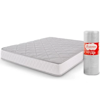 Colchão Casal Ortopédico de Espuma D28 a Vácuo 138x188cm BF Colchões