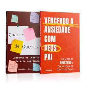 Kit 2 Livros - Intimidade Espiritual | Quarto de Guerra + Vencendo a Ansiedade com Deus Pai - Charles Spurgeon