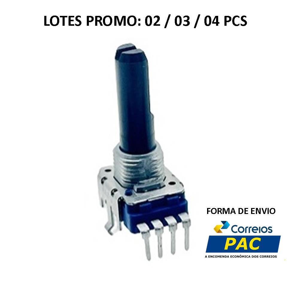 Potenciômetro Rk11 4Pin B103 B10k 23mm 20mm Pedal de expressão ...