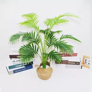 Palmeira artificial deixa ramos grandes plantas tropicais--0805