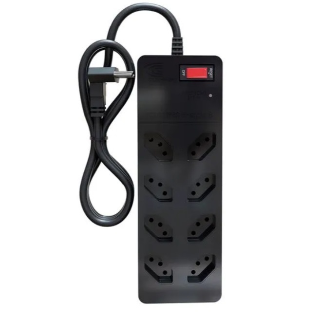 Filtro De Linha Protetor contra surto Dps Iclamper 8 Tomadas 110/220V Preto
