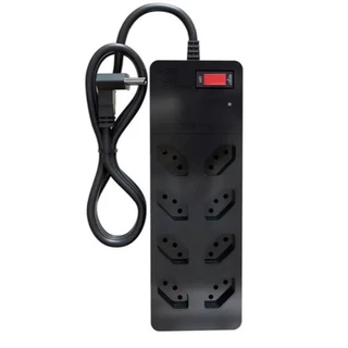 Filtro De Linha Protetor contra surto Dps Iclamper 8 Tomadas 110/220V Preto