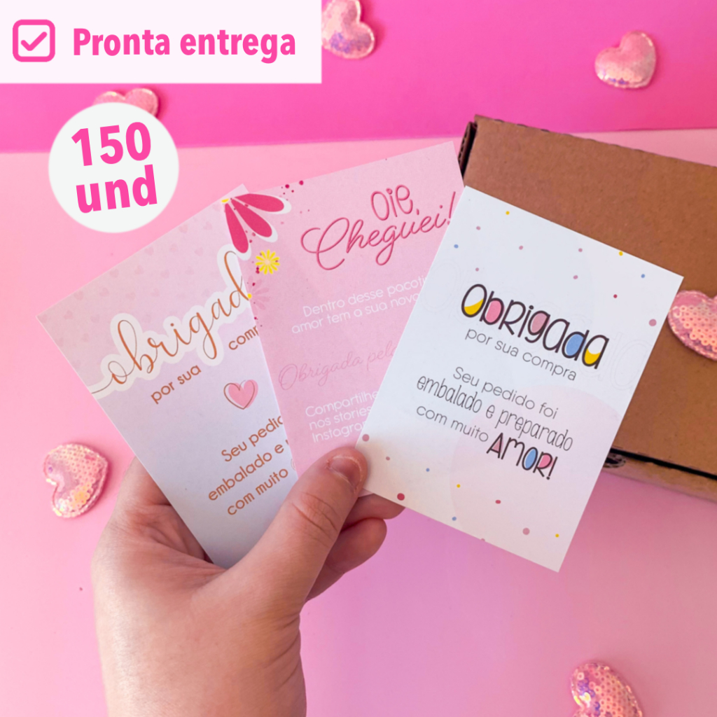 Panfletos de agradecimento ao cliente