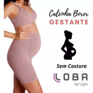 Calcinha Boxer Gestante Loba 40330 Super Promoção Sem Costura Nota Fiscal Original em Oferta na Shopee