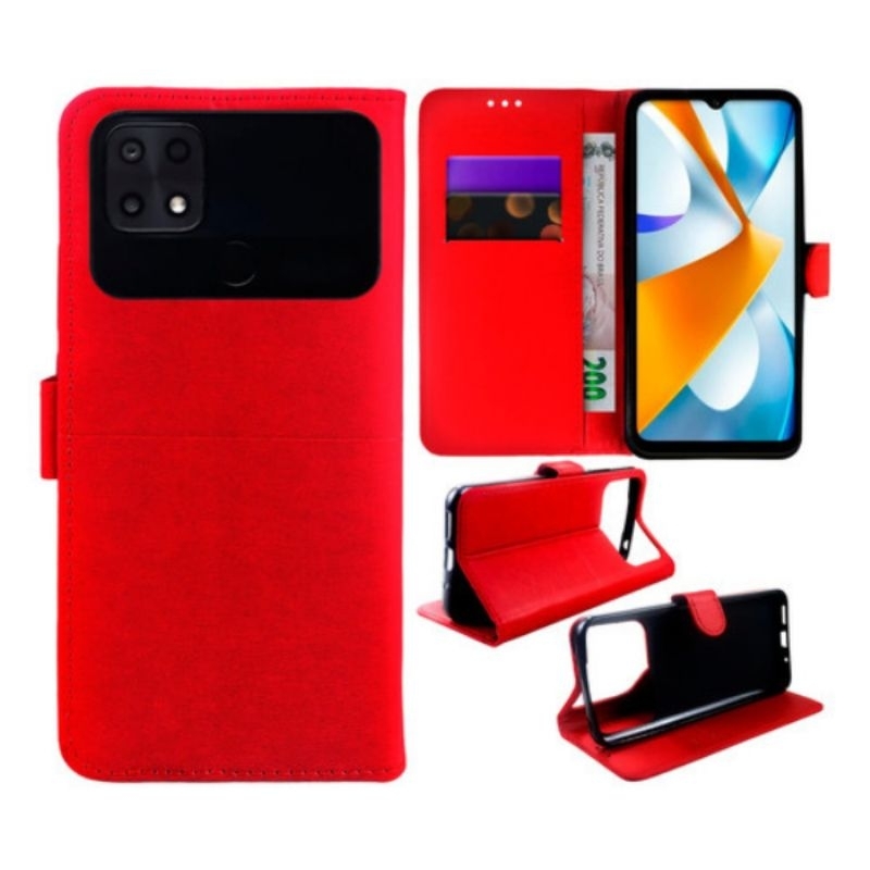 Capa Case Capinha Carteira Carteira Couro Sint Tico Para Xiaomi Poco C Shopee Brasil