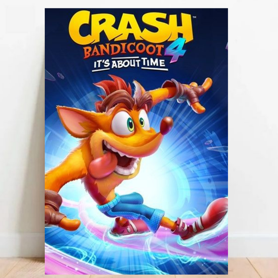 Quadro Placa decorativa geek Crash Bandicoot Poster de Games video game ...