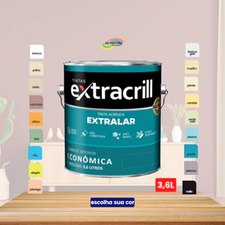 Tinta Acrílica Extracrill Extralar 3,6L Escolha o Tom