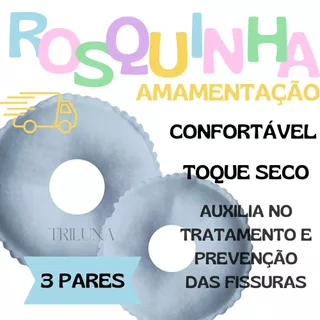 3 PARES - Rosquinhas de Amamentação - Protetor de Seios - Super Macias - Ecológicas - Reutilizáveis em Oferta na Shopee