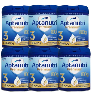 KIT C/6 Latas Aptanutri Premium N°3 800gr 1-3 Anos em Oferta na Shopee
