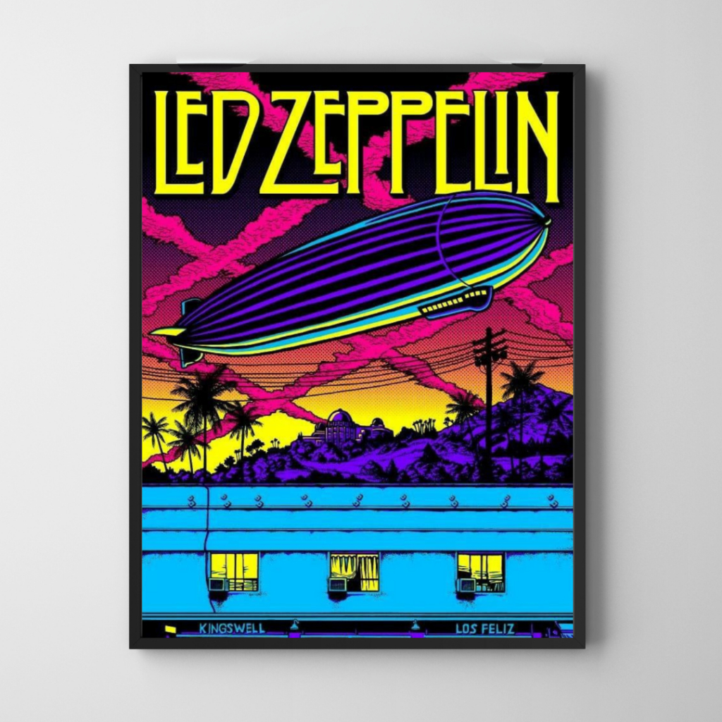 Placa decorativa - Led Zeppelin - Banda - Rock - John Bonham