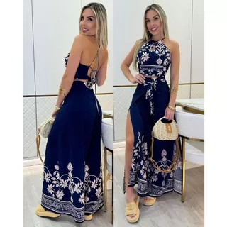 Conjunto Calça e Cropped Maria