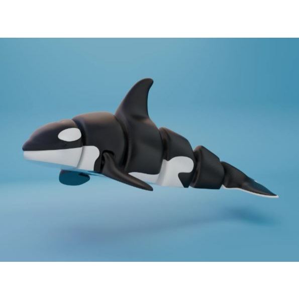 Baleia Orca Articulada 15cm!! - Brinquedo Articulado Fidget Toy