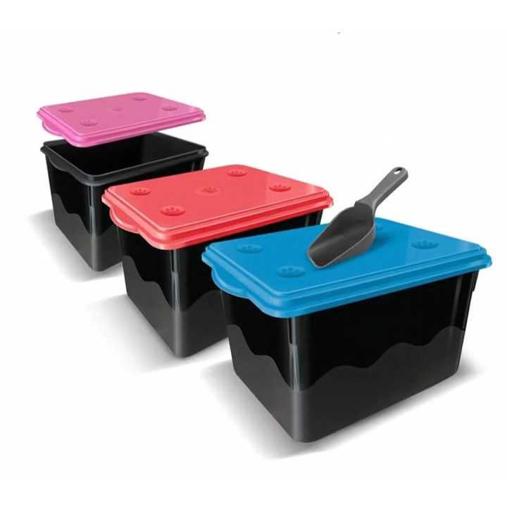 Porta Ração Mec Box 20 litros com pá dosadora capacidade 10kg | Shopee ...