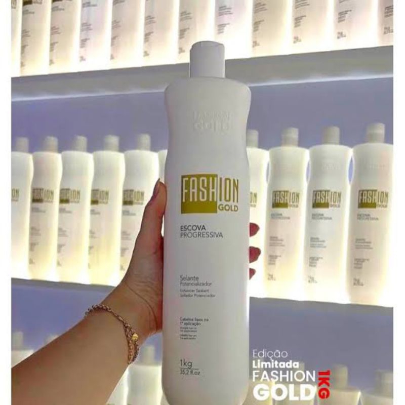 Escova Progressiva 1KG - Fashion Gold - SEM FORMOL | Shopee Brasil