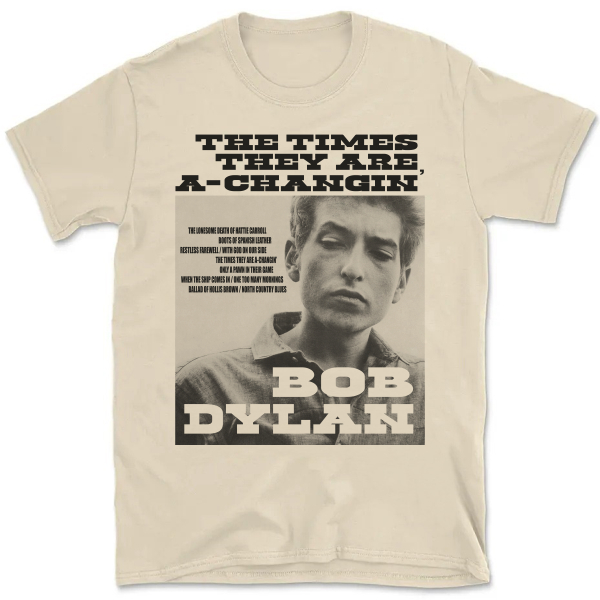 Camiseta Vintage Unissex Bob Dylan The Times They Are A-Changin