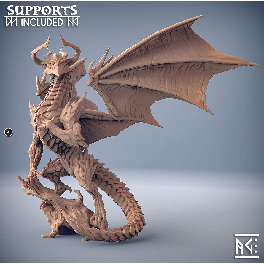 Dragão Kromatur the elder Artisan Guild Miniatura para rpg