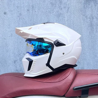 Capacete Retro de Motocicleta Unissex - Modelo Full Face e Meio Capacete, Certificação DOT