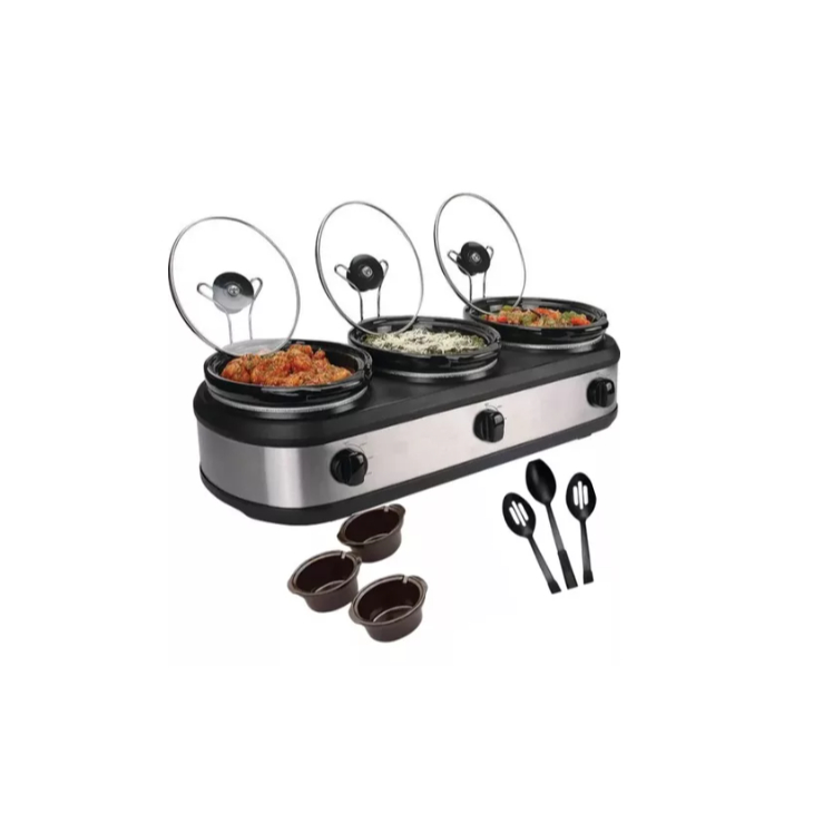 Réchaud Elétrico Triplo Inox 7,2l 220v Member's Mark
