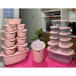 Kit 20 Potes Mais Jarra 1.800 ml , ou Opção Kit 10 potes Mais Jarra 1.800 ml Herméticos Freezer e Microondas