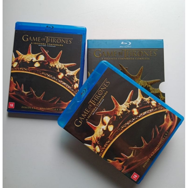 Box Blu Ray Game Of Thrones 2 ° Temporada Completa 5 Discos | Shopee Brasil