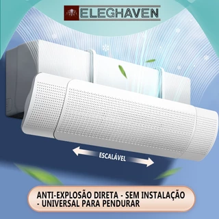 ELEGHAVEN>>Pára-brisa de ar condicionado anti-sopro direto universal à prova defletor armadilha guia de ar frio