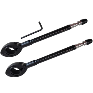 Antena Corta Anti Cerol Retrátil 7 Estágios Aço Inox Preta UNIVERSAL