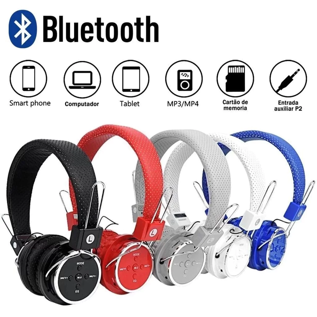 Fone De Ouvido Sem fio Mp3 Bluetooth Stereo Bluetooth 5.0 B05 - Promoção de Natal