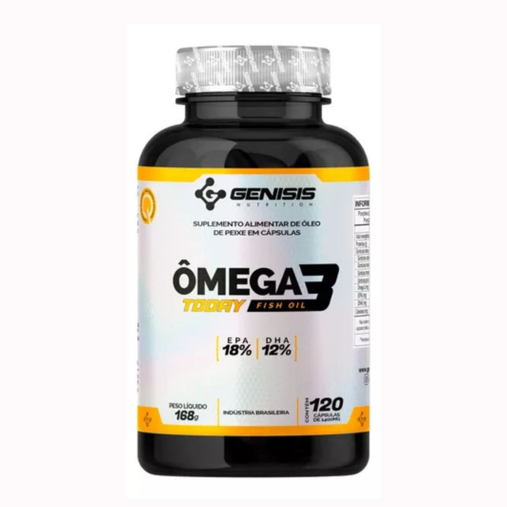 Ômega 3 120 Cápsulas Epa Dha Concentrado Fish Oil Genisis | Shopee Brasil