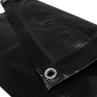 Lona PVC Medida Especial Cor Preto Com Ilhós 2,7x2,3 Metros