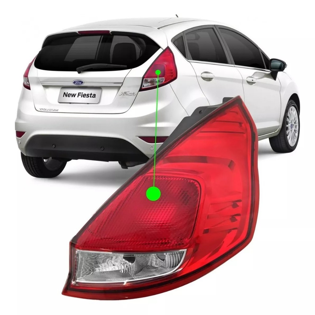 LANTERNA TRASEIRA NEW FIESTA 2013 A 2019 ORIGINAL VALEO | Shopee Brasil