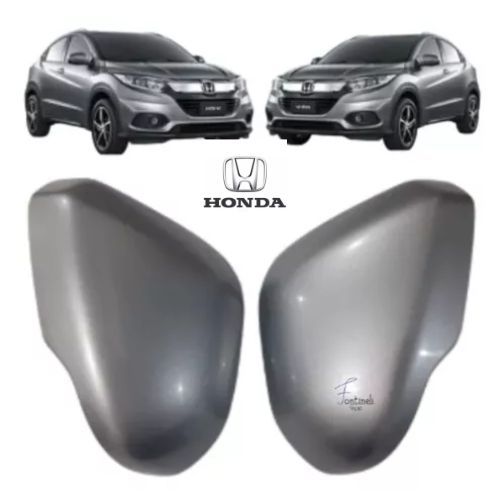 Capa Retrovisor Honda Hr-v 2015 A 2021 Cinza Iridium