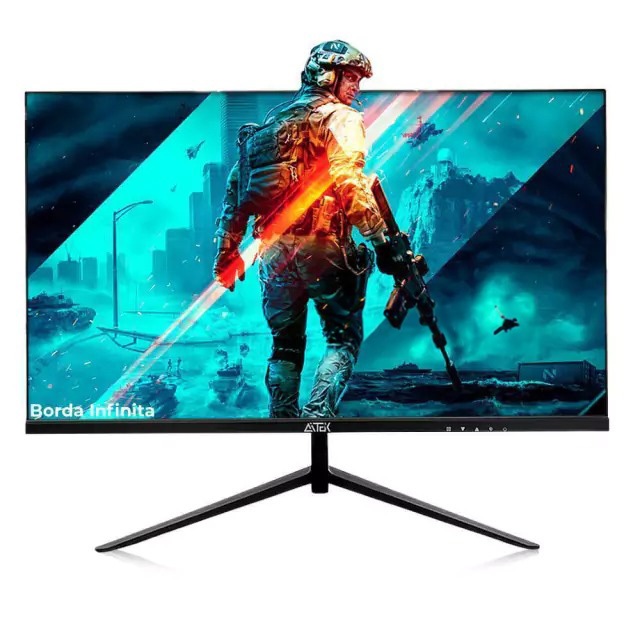 Monitor LED Tela 23.8" 60hz 3ms DELTA-M2410 e VGA Bordas Ultrafinas Imersiva